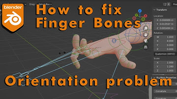 How to fix finger bones orientations problem in Blender 3.1