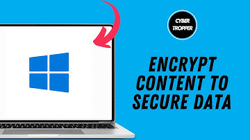 How to Fix Encrypt Content to Secure Data Greyed Out