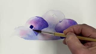 Painting Blueberries in Watercolor by Jo Ellen Reinhardt, New England School of Fine Art