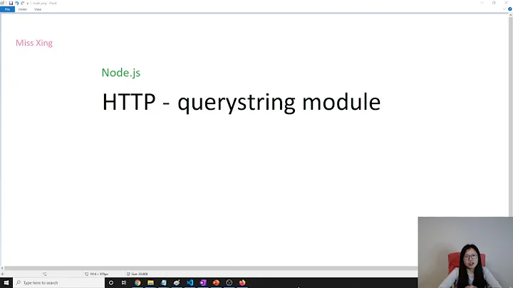 Node.js - querystring Module: stringify & parse