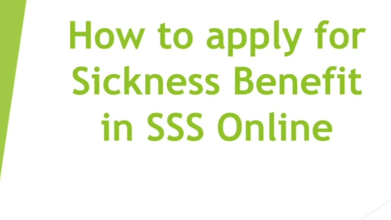 how-to-apply-for-sickness-benefit-in-sss-online-youtube