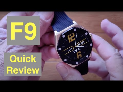 Bakeey F9 Specialty Designed Luxury Business IP67 Waterproof Health Smartwatch: Quick Overview