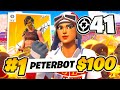World record 41 kill win solo victory cash cup finals    peterbot