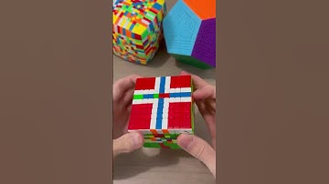 Norwegian flag on Rubik’s Cube
