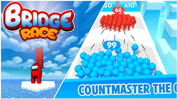 Bridge Race Vs Count Master Running Mans Hard Levels Best Moments #games #bridgerace #countmaster 