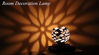 Table Lamp making | Lighting Lamp corner Flower vase | Room Decoration Lamp making with Plaster