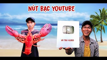 Review nút bạc YouTube | Ăn mừng 100k subscribers tôm alaska khổng lồ