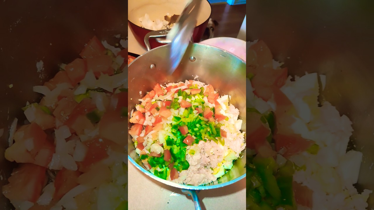 Homemade cold chicken potato salad 🥗🇩🇴😋👌🏼 