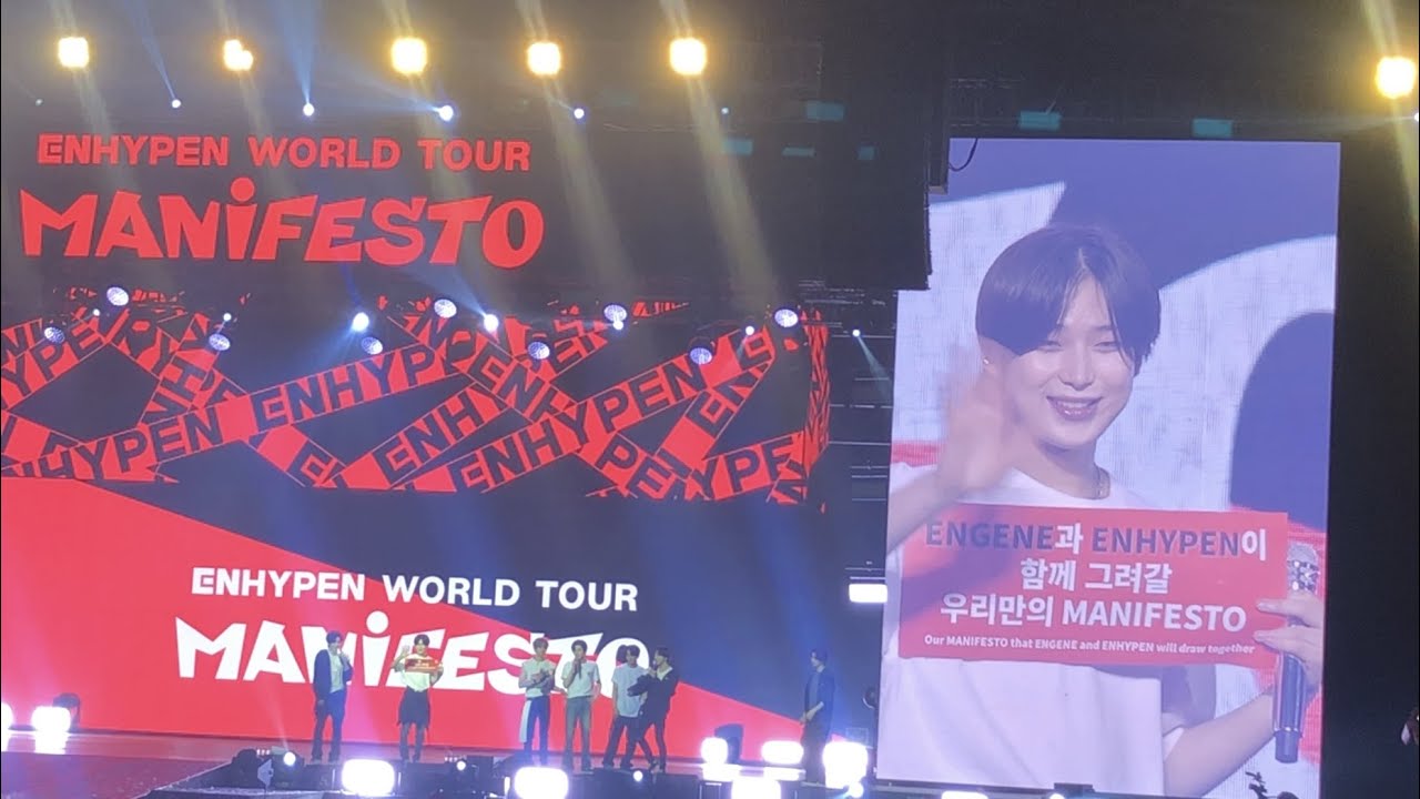 Ending Ment & Fan Project (ENHYPEN MANIFESTO in Manila D-1) | 230203 FANCAM