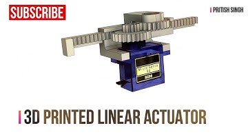 DIY Linear Servo Actuator 3D Printed with full Positional Control and long travel
