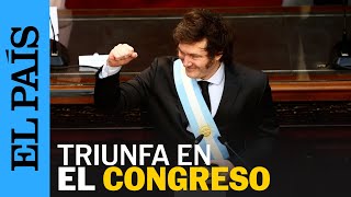 ARGENTINA | Milei logra su primer triunfo en el Congreso | EL PAÍS