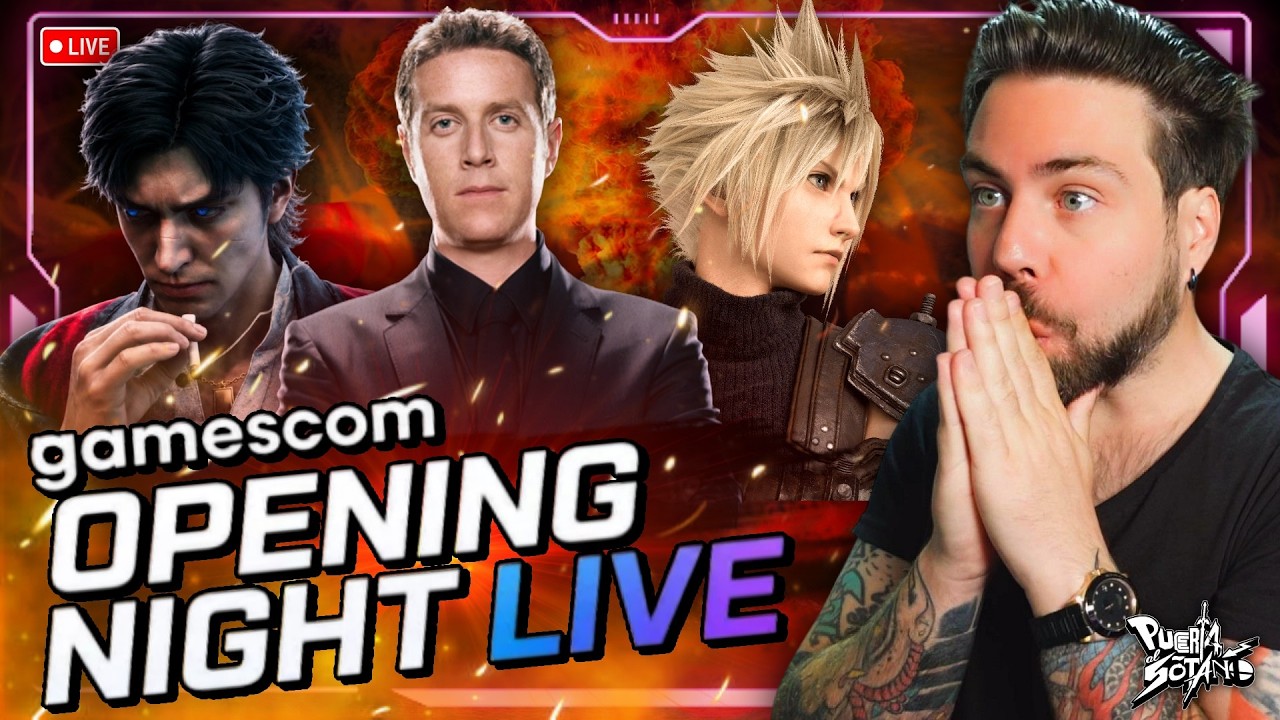 🔥GAMESCOM Opening Night Live REACCIÓN EN DIRECTO! FF VII? Stranger Than Heaven? Crazy Taxi?