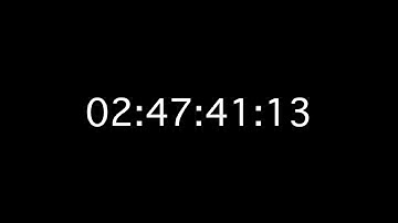3 hours countdown timecode 4k UHD