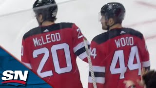 Miles Wood vs. Luke Schenn, November 01, 2022 - New Jersey Devils vs.  Vancouver Canucks : r/hockey