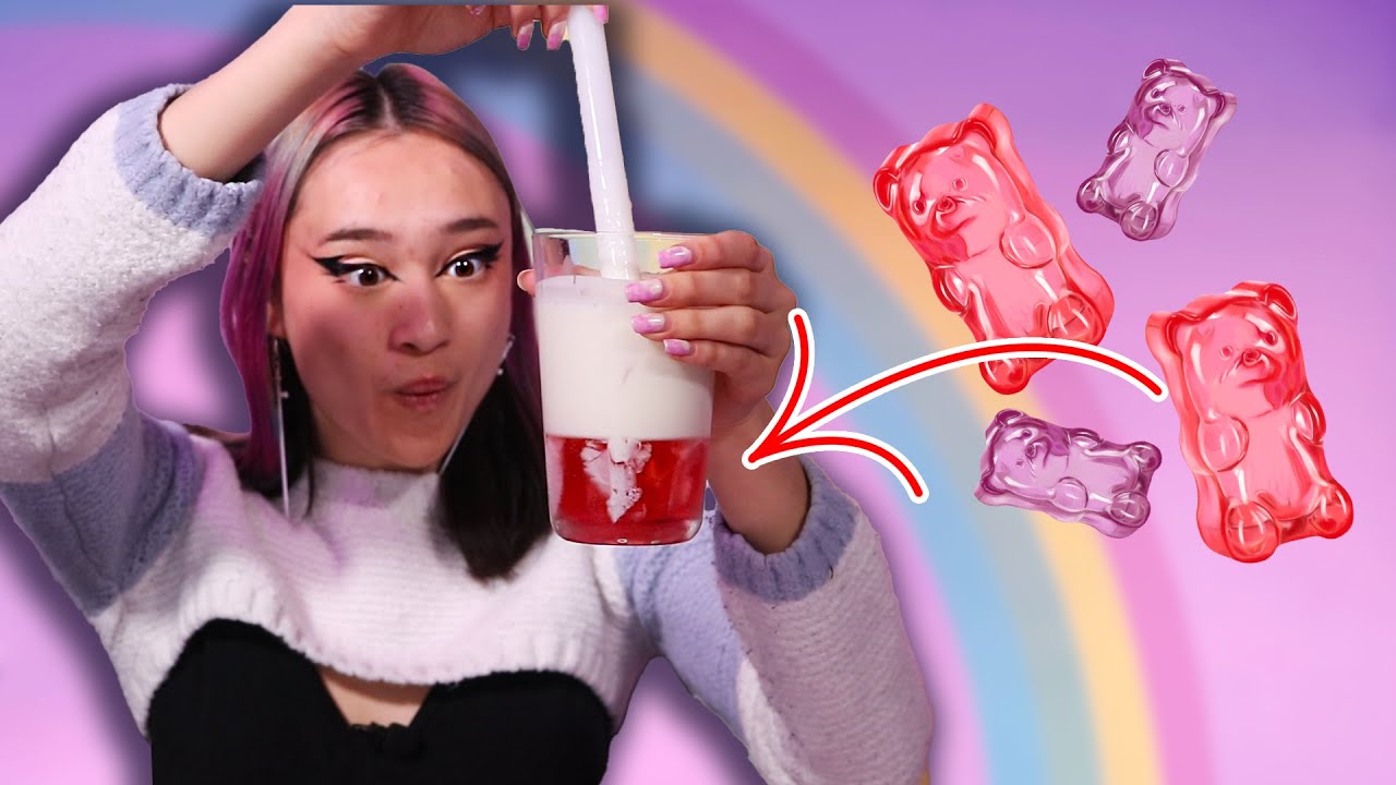 JELLY BOBA THEE IN 2 STAPPEN Viral TikTok hack met gummyberen! YouTube