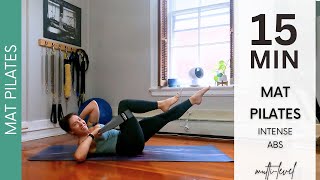 MAT PILATES BANDED ABS WORKOUT | 15 Min | Multi-Level | Prop: Resistance Bands
