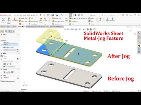 Jog Feature in SolidWorks Sheet Metal
