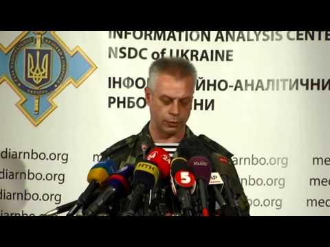 Andriy Lysenko. Ukraine Crisis Media Center, 8th of August 2014