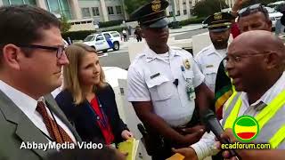 Ethiopian-Americans and Ethiopians marched in Washington DC
Concerned Ethiopian-Americans and Ethiopians rallied in Washington D.C. in support of the human rights bill H.R 128. Demonstrators also accused the regime in Ethiopia for instigating ethnic clashes and doubling down repression. Ethiopian-Americans and Ethiopians marched in Washington DC