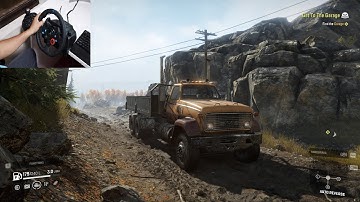 SNOWRUNNER Gameplay Walkthrough - FIRST GARAGE | Logitech G29 Racing Wheel