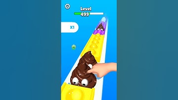 Pop Run 3d ⚜️⚕️ - Lv 499 - Satisfying Android || Best Mobile Games #shorts #games #cartoon  #poprun