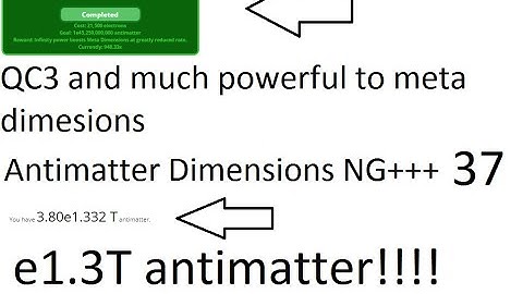 Antimatter Dimensions NG+++ Episode 37 - Quantum Challenge 3, and e1.3T antimatter.