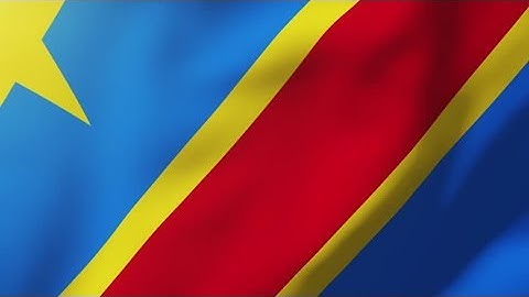 4K Democratic Republic of the Congo flag waving in the wind. Looping sun rises style. Animation