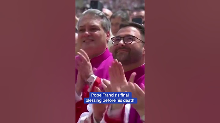 Pope Francis's final blessing before his death 💔