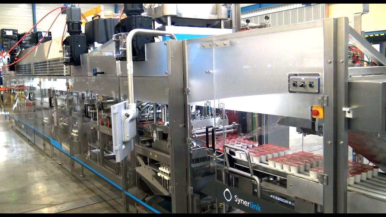 Arcil FF 600 PET Conical cup filling line YouTube