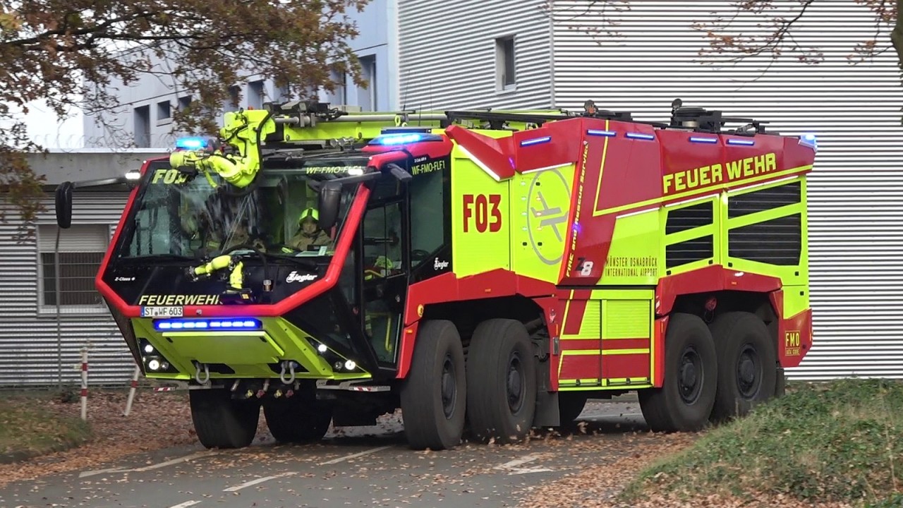[GROßALARM am FLUGHAFEN FMO!] - FLUGZEUGABSTURZ | EINSATZFAHRTEN aus dem KREIS STEINFURT