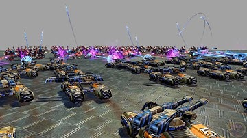 100 Cybran Loyalist VS 100 GDI Mammoth Tanks - RA 3 Arena Ep.37