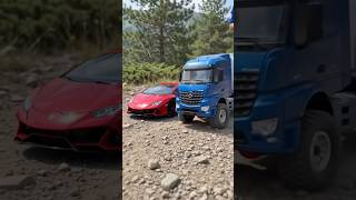 RED LAMBORGHINI vs BLUE TRUCK! 🚗🚚 Watermelon Blast ASMR | Crushing Things By Car