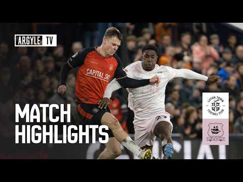 Match Highlights | Luton Town v Argyle — football highlights