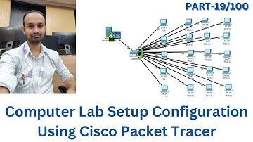 Computer Lab Setup Configuration Using Cisco Packet Tracer in Hindi