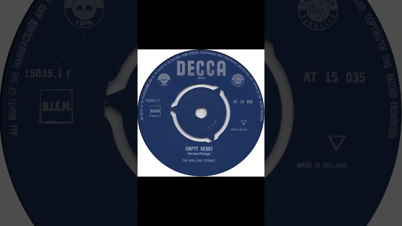 The Rolling Stones - Empty Heart - UK Decca Records released 1964