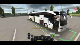 محاكي الباصات للهاتف، السفر 😱من بارسالونا إلى ريال مدريد 😱😱 الشرطة screenshot 2