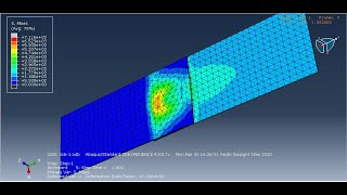 #abaqus tutorial : analysis of #spot #welded of two plates