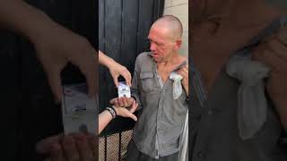 Julius Dein - Homeless Man Reacts To Magic!! 😱 - #Shorts