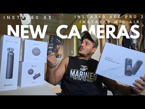 New camera gear | අලුත් කැමරා | #insta360x5 #insta360acepro2 @insta360 #insta360micair