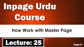 How work with Master Page in InPage