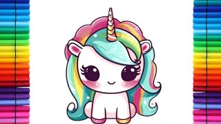 How To Draw A Unicorn Easy How To Draw A Unicorn Emoji Easy Unicorn Drawing