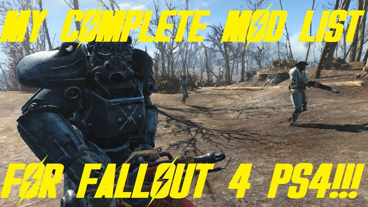 MY COMPLETE MOD LIST FOR FALLOUT 4 PS4!!! YouTube