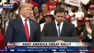 'WELCOME HOME TO FLORIDA': Trump details friendship ahead of FL Gov. Ron DeSantis at rally