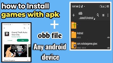 how to install games with apk obb file in any android device | obb+apk