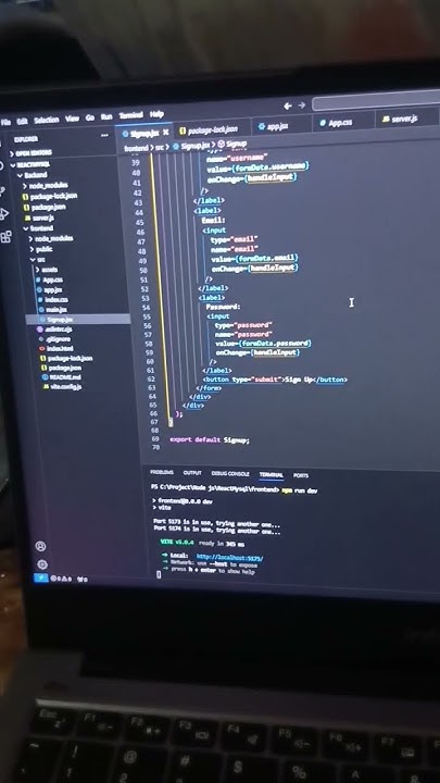 how to connect MySQL Database with React and Node Js #reactjs #nodejs # ...
