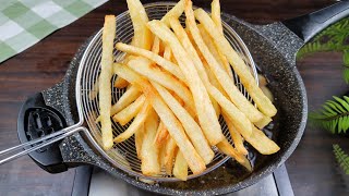 أروع وصفة بطاطس مقلية مقرمشه🍟 طريقة ذكية جداً! جربوها Best Crispy Fries Recipe(Must Try Recipe!)