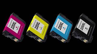 Epson 220XL Ink Cartridges Remanufactured (Black Cyan Magenta Yellow)