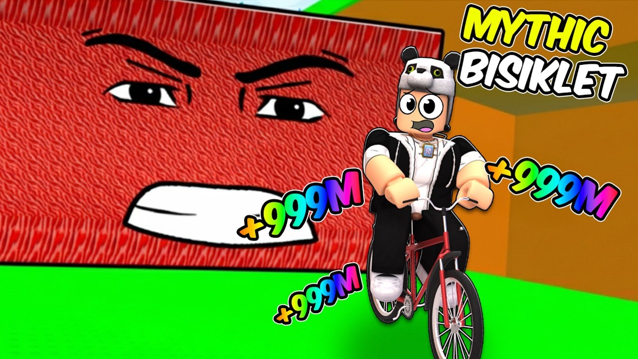 HER SANİYE HIZLANDIM! BİSİKLETLE TSUNAMİDEN KAÇIŞ (ROBLOX)