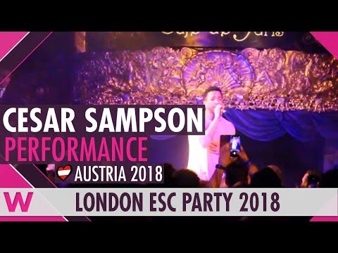 Cesár Sampson - "Nobody But You" (Austria 2018) LIVE @ London Eurovision Party 2018
