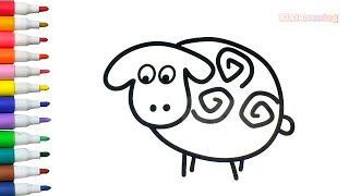 How to Draw A Cut Sheep Step By Step 🎨💖 Easy Drawing #01